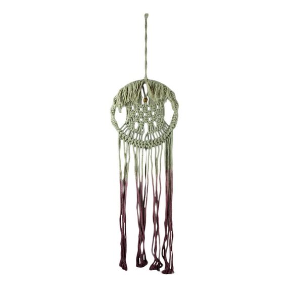 Purple Did Dyed Boho Cotton Macrame Dream Catcher - Picture 1 of 3